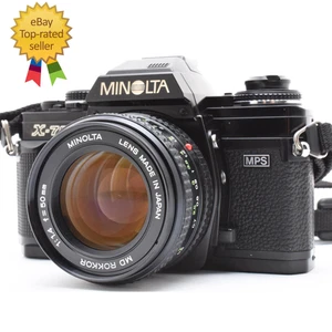 【NEAR MINT】 Minolta New X-700 Black Film Camera MD 50mm F/1.4 Lens From... - Picture 1 of 14