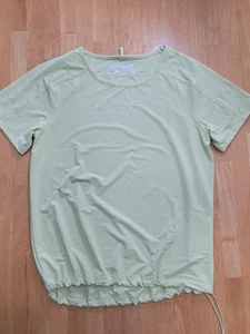 Avalanche Pale Yellow Top w/ Hem Drawstring Women's Size Medium Zip Pocket NWOT - Picture 1 of 12