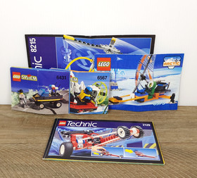 Lot of 5 Vintage LEGO Instruction Manuals 2129 6431 6567 6579 8215