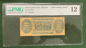 Fractional Lookalike 50¢ Note, Boston, Oyster Bay J. C. Murphy PMG 12 - Bild 1 von 2