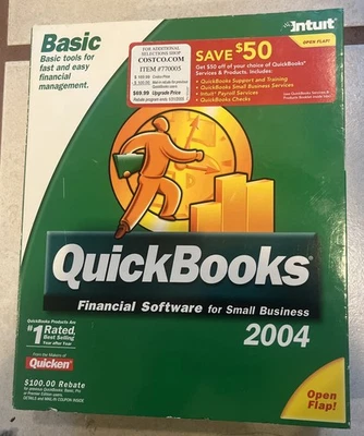 Intuit QuickBooks Basic 2004 Finanzsoftware für kleine Unternehmen Windows PC - Bild 1 von 4