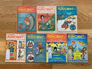 Lot of 7 Vintage Children's Playcraft Activities/Craft Books 1976 1977 1978 - Bild 1 von 4