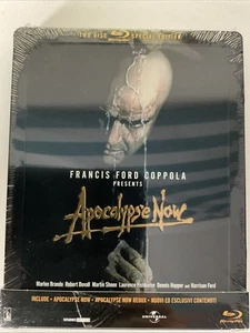 Apocalypse Now Steelbook Blu-ray Embossed Redux Italy Import - NEW. RARE - Imagen 1 de 2