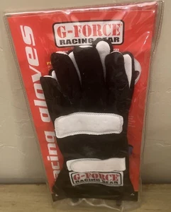 NEW G-Force Racing Driving Gloves XXS - SFI Spec 3.3/1 Black, White - Picture 1 of 7