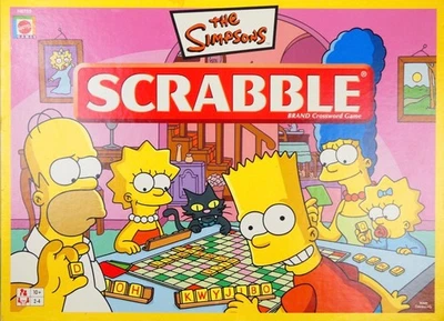 Mattel The Simpsons Scrabble Board Game 2005 - 10+ - VGC / Complete - Image 1 of 4