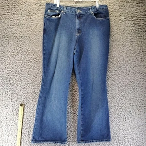 Jeans donna New York taglia 16 blu gamba svasata vita media vestibilità media - Foto 1 di 12