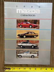 1986 Mazda Cars & Trucks complete auto product line catalog info sales brochure - Picture 1 of 4