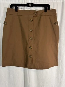 J Jill Bleistiftrock Medium/Petite Brown Ponte Strick Pull On Stretch  - Bild 1 von 6