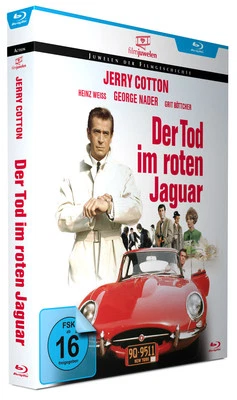 Jerry Cotton: Der Tod im roten Jaguar - mit George Nader - Filmjuwelen BLU-RAY - Bild 1 von 2