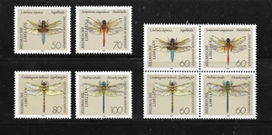GERMANY - 1991 Dragonflies Complete Set - Mint Hinged - Picture 1 of 1