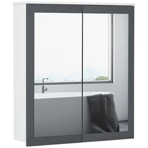 Bathroom Medicine Cabinet with Mirror, 27x30 Wall Mounted Bathroom Mirror Cab... - Picture 1 of 9