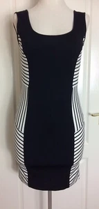 Ladies Zara Basic Jersey Dress Size L 12? Bodycon Wiggle Panelled Flattering - Picture 1 of 12