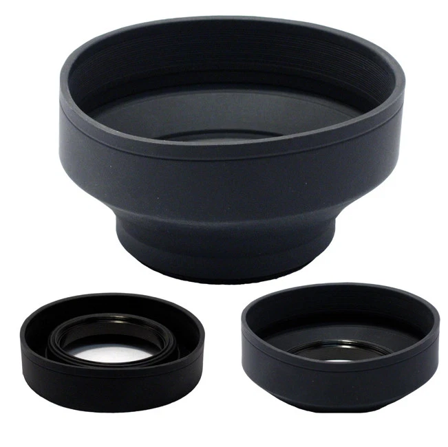 MaximalPower™ NEW 67mm 67 mm RUBBER 3 POSITION FOLDING LENS HOOD