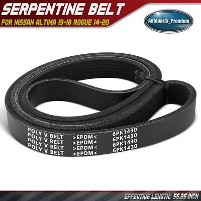 56.26 inch Serpentine Belt for Nissan Altima 2013-2018 Rogue 2014-2020 L4 2.5L - Image 1 of 4