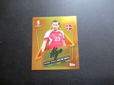 sticker topps uefa EURO 2024 PIEERE EMILE HOJBJERG signé or DEN SP