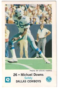 Dallas Cowboys Police Michael Downs 1981 RC #26 Kiwanis Club - Imagen 1 de 2
