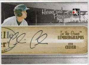 Cito Culver 2011 ITG Heroes & Prospect Lumbergraphs AUTO #L-CCU - Picture 1 of 1