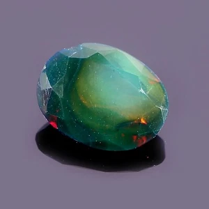 Ópalo Natural Negro Etíope 2.60 Cts Corte Facetado Ovalado Piedra Preciosa Suelta 11X9X5 mm - Imagen 1 de 2