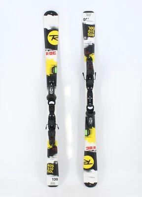 Esquís Rossignol Roc para niños con fijaciones - 130 cm usados Foto 1 de 4
