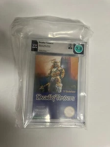 Deadly Towers Nintendo NES WATA Calificado 7.0 CIB SIN USAR, EN CAJA NO VGA CGC ¡MUY RARO! - Imagen 1 de 2
