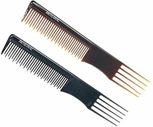 Parcelona French Professional Salon Shell N Black Celluloid Anti static Combs - Picture 1 of 5