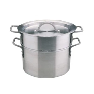 Sartén de doble caldera de aluminio Vogue manijas resistentes duraderas resistente resistente resistente - 4 litros - Imagen 1 de 1