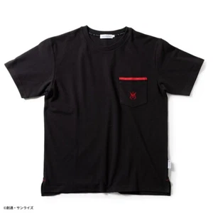 Mobile Suit Gundam Char Aznable Basic T-Shirt Black L Size Unsiex Seed Stitch - Picture 1 of 2