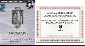 2025 FLORIDA PANTHERS NHL STANLEY CUP FINAL CHAMPIONS TEAM PLAYER JERSEY PATCH - Picture 1 of 4