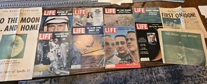 Vintage Moon Landing Magazines And Newspapers - Picture 1 of 4