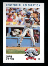 1990 L. A. Police Dept. card #15 - CHRIS GWYNN - Los Angeles Dodgers