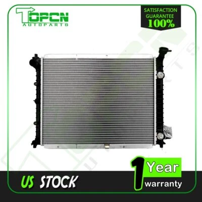 Aluminum Radiator for 91 92 93 94 95 1996-1999 Ford Escort Mercury Tracer l4 - Image 1 of 3