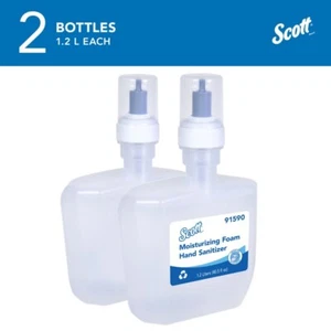 CASE 2 Bottles Scott Pro Moisturizing Antimicrobial Foam Hand 1200 ml 91590-09 - Picture 1 of 3