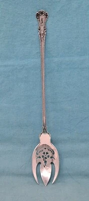 Tenedor de lechuga Gorham Sterling Cambridge (?) 9 3/8" Mono 36,2 gm Excelente Foto 1 de 4