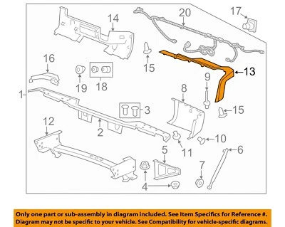 GM OEM Rear Bumper-Step Pad Protector Guard Sill Plate Left 22792258 - Image 1 of 2