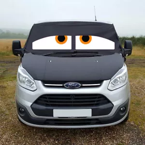 Cubierta de pantalla de ventana frontal personalizada para Ford Transit negra ojos ciegos helados envolvente - Imagen 1 de 2