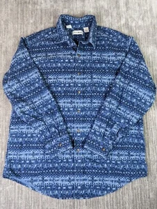 VTG LL Bean Shirt Mens XL Geometric Aztec Southwestern Button Up Made in USA - Picture 1 of 8
