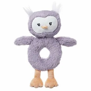 Baby GUND Baby Toothpick Quinn Owl Rattle Plush Stuffed Animal, Purple, 7.5" - Picture 1 of 3
