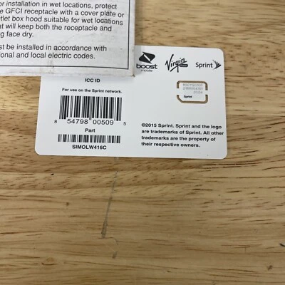 Boost Sprint Virgin mobile Nano sim card 2 - Image 1 of 2