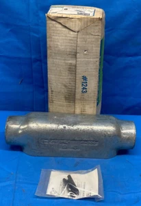 O-Z GEDNEY CONDUIT BODY TYPE C SIZE 2" C-200G MALLEABLE IRON ZINC PLATED - Picture 1 of 5