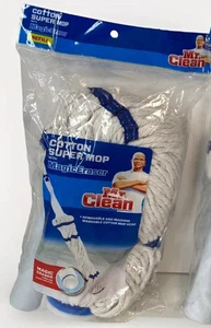1X Mr Clean Magic Eraser Cotton Super Mop Head Refill Machine Washable 446997 - Picture 1 of 2