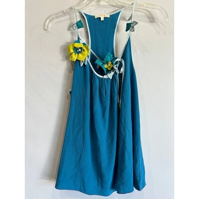 Matty M 纯真丝上衣花卉口音女式中号 Bloomcore 童话芯  — 第 1/4 张图片