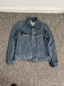 A.P.C Men’s Denim Jacket Large L APC Blue Brand New - Picture 1 of 7