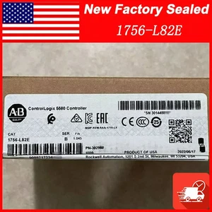 Allen-Bradley 1756-L82E SER B ControlLogix 5580 Controller New Factory Sealed - Picture 1 of 4