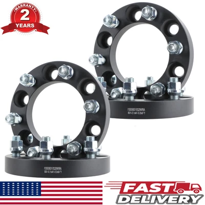 4pc 1 Inch 6x5.5 Wheel Spacers M14x1.5 For Chevy Silverado 1500 GMC Sierra 1500 - Image 1 of 4