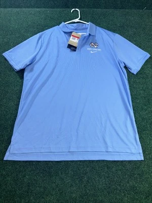 Nike Carolina del Norte Tacones Alquitranados Polo Para Hombres Grande Azul Fútbol Jersey Dri-fit Foto 1 de 4