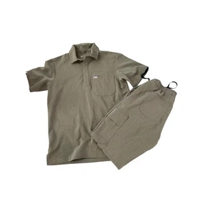 FIGS Pantaloni Uomo Verde Oliva Elmina Collo Top e Kauro Cargo Scrub Taglia XS - Foto 1 di 13