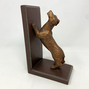 Sujetalibros Dachshund para perro 1:6 aspecto bronce Doxie suave Dacshund dañado - Imagen 1 de 12