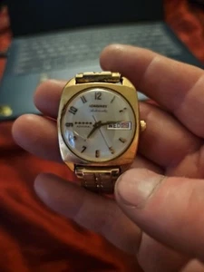 Vintage Longines “Admiral” Automatic Date Men’s Vintage Wristwatch 10k Filled - Picture 1 of 4