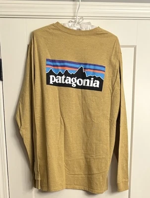 Patagonia Men’s Sz L-Regular Responsibili-Tee Long Sleeve Mustard - Image 1 of 3
