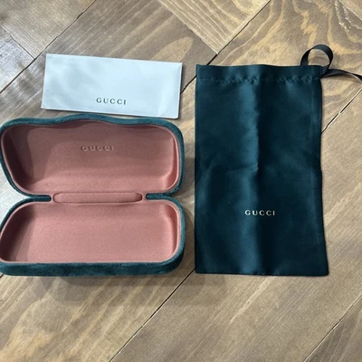 Gucci Green Sunglasses Case With Bag   - Image 1 of 4